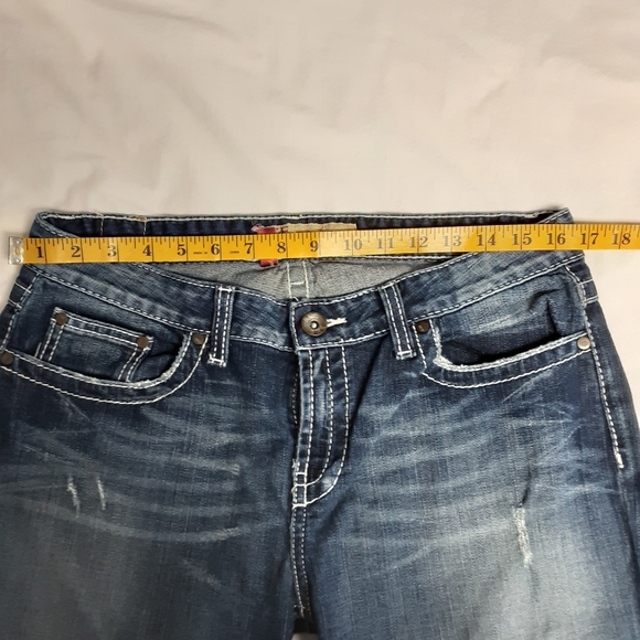 BKE KATE distressed stretch blue jeans size 32 - Picture 9 of 12